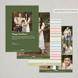 "Peace Love Cheer" - Holiday Cards in Fruitcake by Pixel and Hank - Back of Card