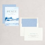 "Winter Forest" - Holiday Cards in Ultramarine by Marina Onoprienko - Assembled