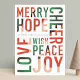 "Our Wish" - Holiday Cards in Holly Berry by Robin Ott - Front
