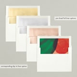 "Our Wish" - Holiday Cards in Holly Berry by Robin Ott - Envelope Liners