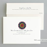 "Rosette" - Holiday Cards in Navy by peetie design - FREE Recipient Addressing