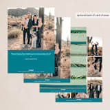 "Hearth" - Holiday Cards in Celadon by Sumak Studio - Back of Card