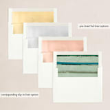"Hearth" - Holiday Cards in Celadon by Sumak Studio - Envelope Liners