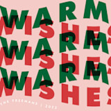 "Warm Wave" - Holiday Cards in Gumdrop by Catherine Culvenor - Detail