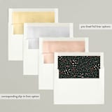 "Glory Garden" - Holiday Cards in Charcoal by Meagan Christensen - Envelope Liners