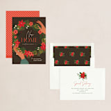 "Welcome Wreath" - Holiday Cards in Ash by Susan Zinader - Assembled