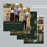 "Audubon" - Holiday Cards in Balsam Fir by Snow and Ivy - Back of Card