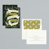 "Audubon" - Holiday Cards in Balsam Fir by Snow and Ivy - Assembled
