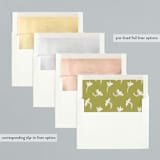 "Audubon" - Holiday Cards in Balsam Fir by Snow and Ivy - Envelope Liners