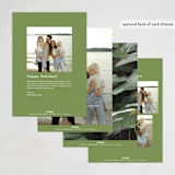 "Peaceful Forest" - Holiday Cards in Pine by Holly Whitcomb - Back of Card Options