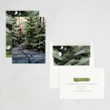 "Peaceful Forest" - Holiday Cards in Pine by Holly Whitcomb - Assembled