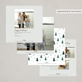 "Holly Jolly, Let it Snow" - Holiday Cards in Ice by Sehee Lee - Back of Card Options