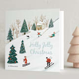 "Holly Jolly, Let it Snow" - Holiday Cards in Ice by Sehee Lee - Folded Card