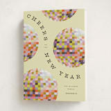 "New Year Disco" - Holiday Cards in Sun by Pixel and Hank - Folded Card