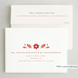 "Scattered Winter" - Holiday Cards in Berry by Michelle Taylor - FREE Recipient Addressing