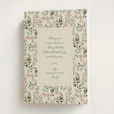 "Watercolor Print" - Holiday Cards in Holly by Becky Nimoy - Folded Card