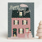 "Cozy House" - Holiday Cards in French Country by Ani Somi - Front