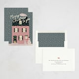"Cozy House" - Holiday Cards in French Country by Ani Somi - Assembled