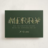 "Botanical Merry" - Holiday Cards in Pine by Paula Pecevich - Front
