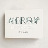 "Botanical Merry" - Holiday Cards in Winter by Paula Pecevich - Folded Card