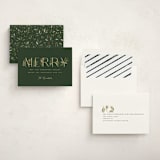 "Botanical Merry" - Holiday Cards in Pine by Paula Pecevich - Assembled