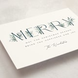 "Botanical Merry" - Holiday Cards in Winter by Paula Pecevich - Detail