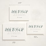 "Botanical Merry" - Holiday Cards in Winter by Paula Pecevich - Formats Available