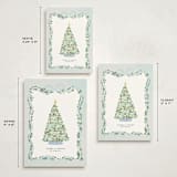 "Vintage Bow Tree" - Holiday Cards in Frosty by Itsy Belle Studio - Formats Available