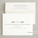 "Folk Floral" - Holiday Cards in Pine by Wildfield Paper Co - FREE Recipient Addressing