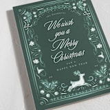"Regency Woodland" - Holiday Cards in Frosted Forest by Corinne Malesic - Detail