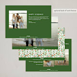 "Holiday Sprigs" - Holiday Cards in Wreath by Yaling Hou Suzuki - Back of Card Options