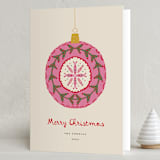 "Vintage Christmas Ornament" - Holiday Cards in Vanilla by Erika Firm - Folded Card