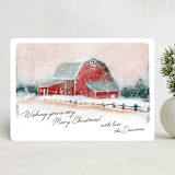 "Old Fashioned Christmas" - Holiday Cards in Winter Rose by Lindsay Megahed - Front