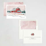 "Old Fashioned Christmas" - Holiday Cards in Winter Rose by Lindsay Megahed - Assembled
