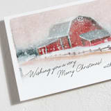 "Old Fashioned Christmas" - Holiday Cards in Winter Rose by Lindsay Megahed - Detail
