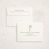 "Cozy Retro Place" - Holiday Cards in Ice Blue by Becky Nimoy - FREE Recipient Addressing