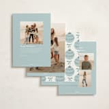 "Retro Ornament" - Holiday Cards in Frost by Gwen Bedat - Back of Card Options