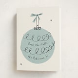 "Retro Ornament" - Holiday Cards in Frost by Gwen Bedat - Folded Card
