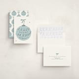 "Retro Ornament" - Holiday Cards in Frost by Gwen Bedat - Assembled