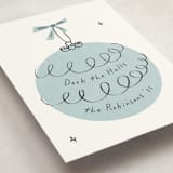"Retro Ornament" - Holiday Cards in Frost by Gwen Bedat - Detail