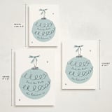 "Retro Ornament" - Holiday Cards in Frost by Gwen Bedat - Formats Available