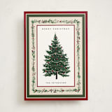 "Decorated Christmas" - Holiday Cards in Mulled Wine by Susan Moyal - Front