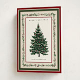 "Decorated Christmas" - Holiday Cards in Mulled Wine by Susan Moyal - Folded Card