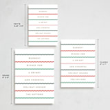 "Between the Lines" - Holiday Cards in Bright Berry by Kristie Kern - Formats Available