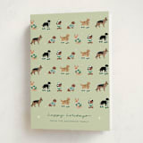 "Holiday Dogs" - Holiday Cards in Sage by tara berg - Folded Card