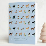 "Holiday Dogs" - Holiday Cards in Ice by tara berg - Folded Card