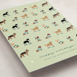 "Holiday Dogs" - Holiday Cards in Sage by tara berg - Detail