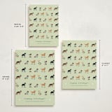 "Holiday Dogs" - Holiday Cards in Sage by tara berg - Formats Available