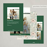 "Sketchy Wreath" - Holiday Cards in Fruitcake by Kelly Watkins - Back of Card Options