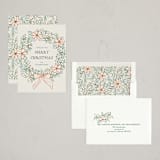 "Sketchy Wreath" - Holiday Cards in Fruitcake by Kelly Watkins - Assembled